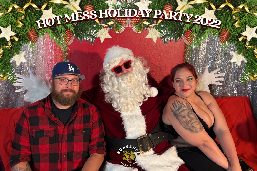 HOT MESS CHRISTMAS PARTY 2022 - Featuring SANTA! A Nonsense ATL event! Photo: Grumpy Elf!