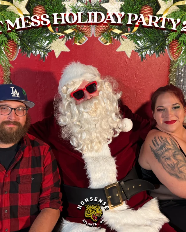 HOT MESS CHRISTMAS PARTY 2022 - Featuring SANTA! A Nonsense ATL event! Photo: Grumpy Elf!