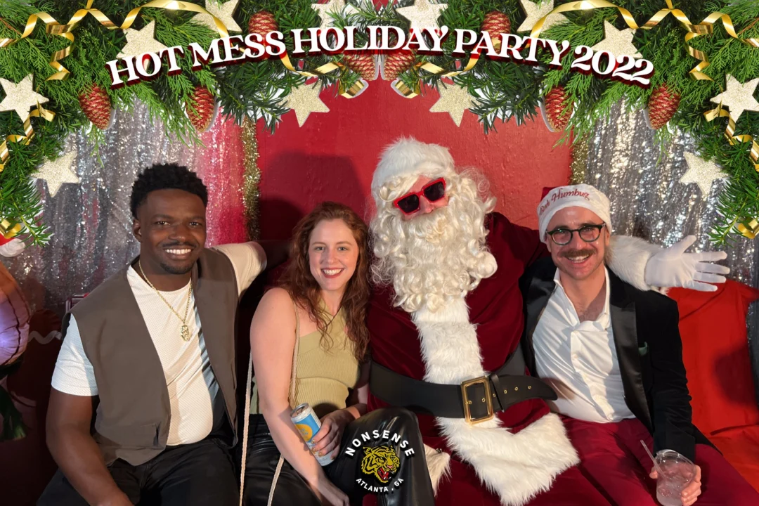 HOT MESS CHRISTMAS PARTY 2022 - Featuring SANTA! A Nonsense ATL event! Photo: Grumpy Elf!
