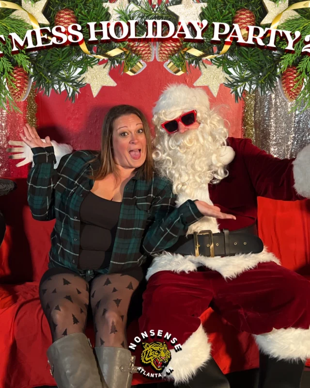 HOT MESS CHRISTMAS PARTY 2022 - Featuring SANTA! A Nonsense ATL event! Photo: Grumpy Elf!