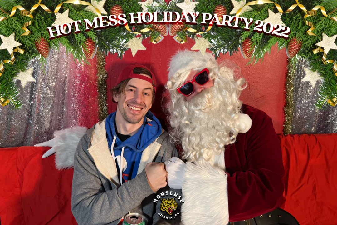 HOT MESS CHRISTMAS PARTY 2022 - Featuring SANTA! A Nonsense ATL event! Photo: Grumpy Elf!