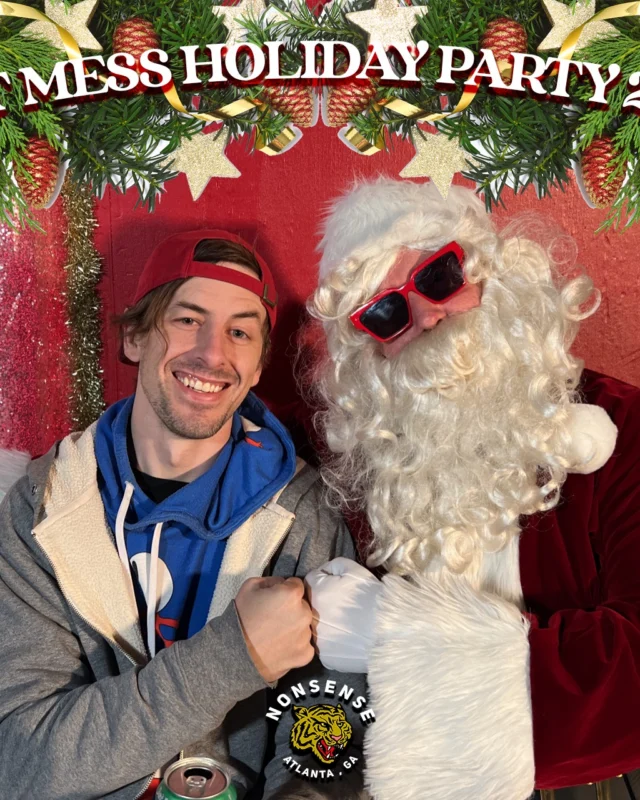 HOT MESS CHRISTMAS PARTY 2022 - Featuring SANTA! A Nonsense ATL event! Photo: Grumpy Elf!