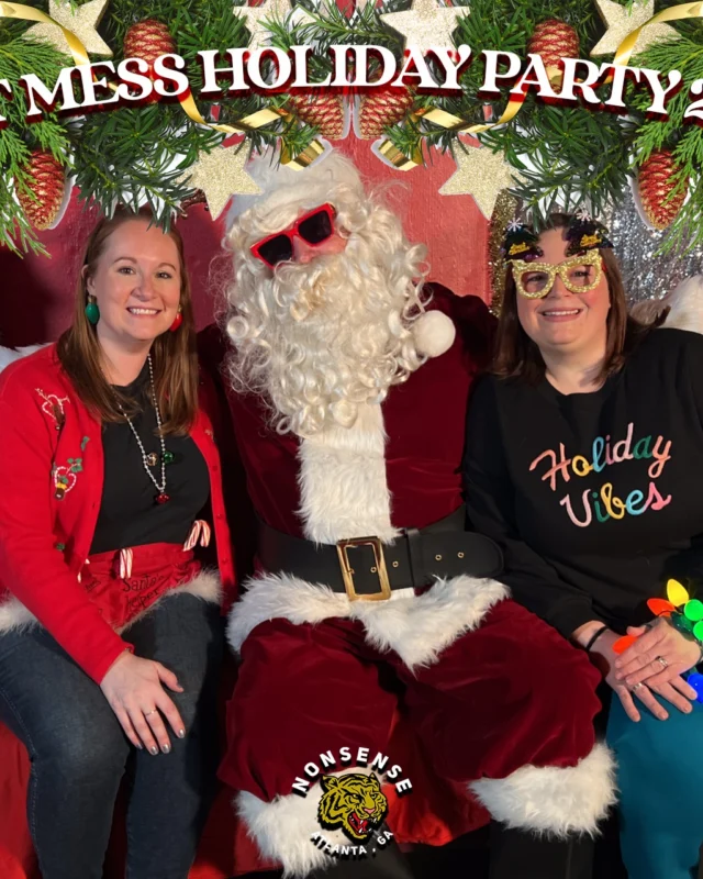 HOT MESS CHRISTMAS PARTY 2022 - Featuring SANTA! A Nonsense ATL event! Photo: Grumpy Elf!