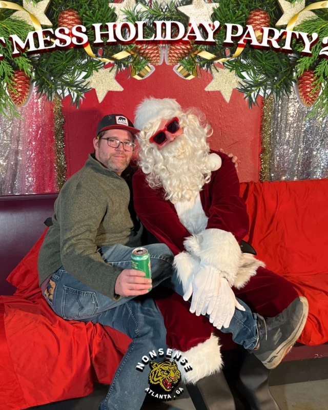 HOT MESS CHRISTMAS PARTY 2022 - Featuring SANTA! A Nonsense ATL event! Photo: Grumpy Elf!