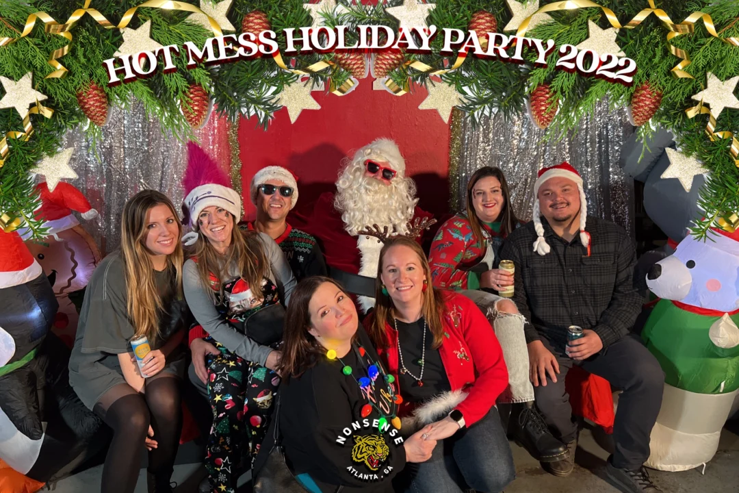 HOT MESS CHRISTMAS PARTY 2022 - Featuring SANTA! A Nonsense ATL event! Photo: Grumpy Elf!