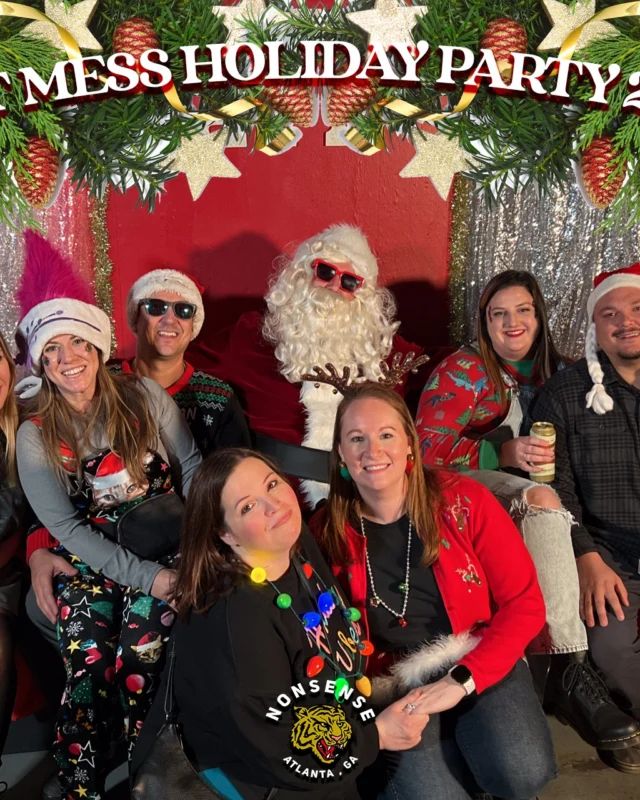 HOT MESS CHRISTMAS PARTY 2022 - Featuring SANTA! A Nonsense ATL event! Photo: Grumpy Elf!