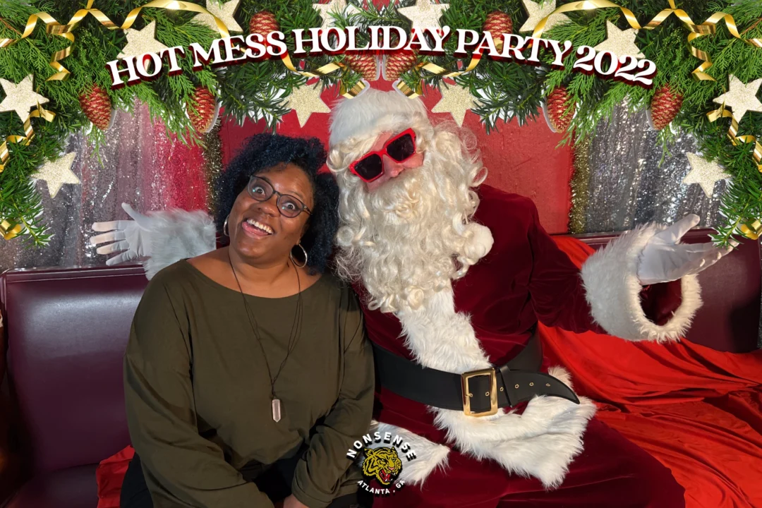 HOT MESS CHRISTMAS PARTY 2022 - Featuring SANTA! A Nonsense ATL event! Photo: Grumpy Elf!