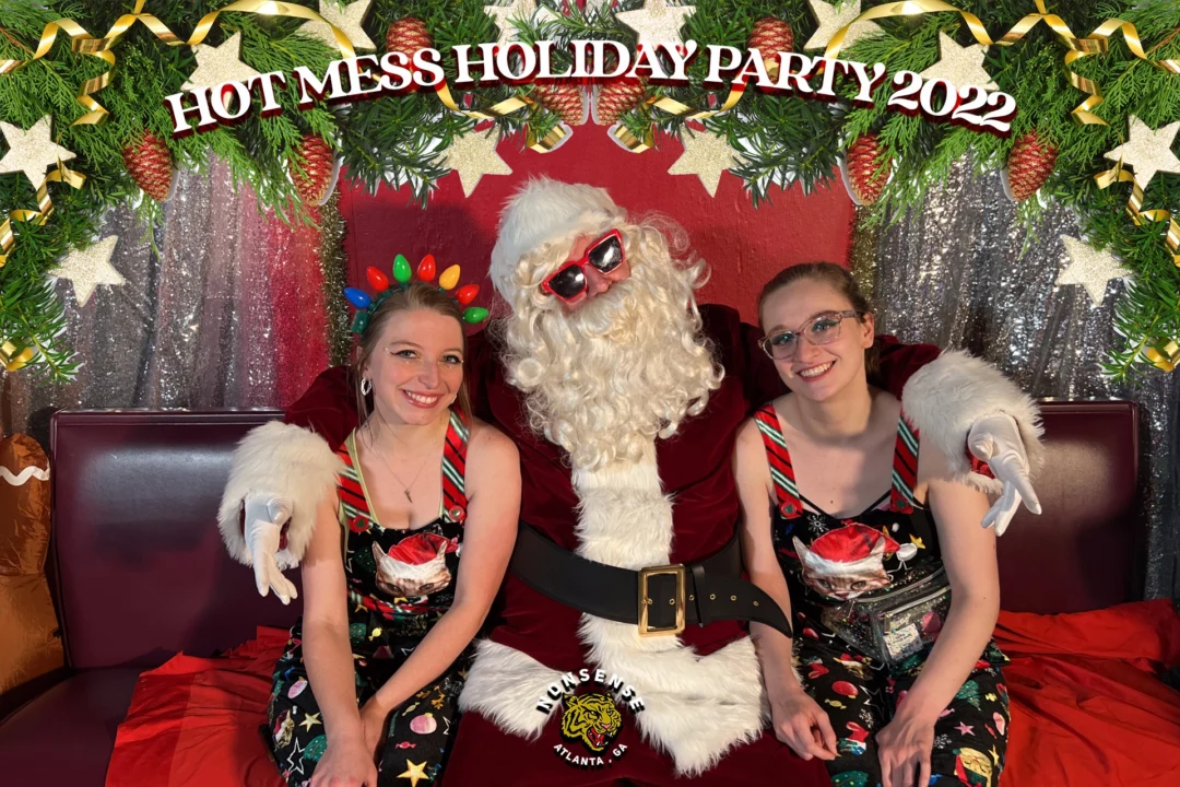 HOT MESS CHRISTMAS PARTY 2022 - Featuring SANTA! A Nonsense ATL event! Photo: Grumpy Elf!