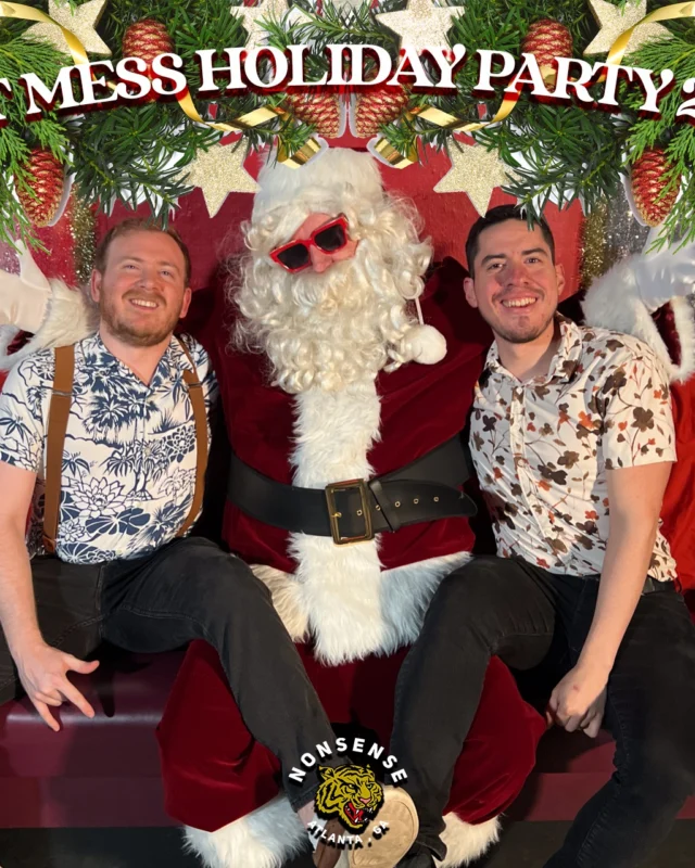HOT MESS CHRISTMAS PARTY 2022 - Featuring SANTA! A Nonsense ATL event! Photo: Grumpy Elf!