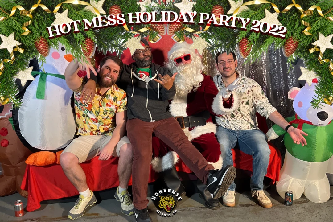 HOT MESS CHRISTMAS PARTY 2022 - Featuring SANTA! A Nonsense ATL event! Photo: Grumpy Elf!