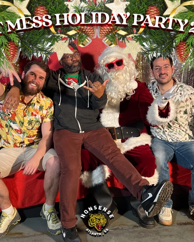HOT MESS CHRISTMAS PARTY 2022 - Featuring SANTA! A Nonsense ATL event! Photo: Grumpy Elf!