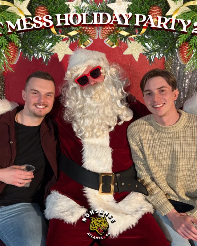 HOT MESS CHRISTMAS PARTY 2022 - Featuring SANTA! A Nonsense ATL event! Photo: Grumpy Elf!