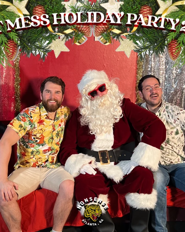 HOT MESS CHRISTMAS PARTY 2022 - Featuring SANTA! A Nonsense ATL event! Photo: Grumpy Elf!