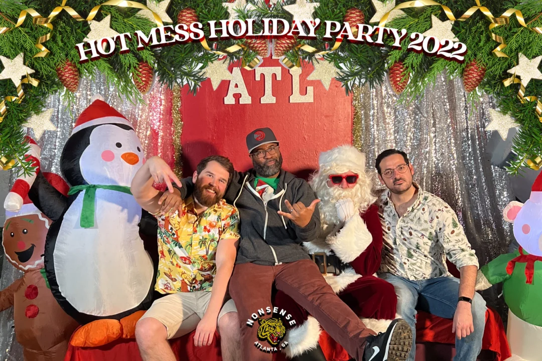 HOT MESS CHRISTMAS PARTY 2022 - Featuring SANTA! A Nonsense ATL event! Photo: Grumpy Elf!