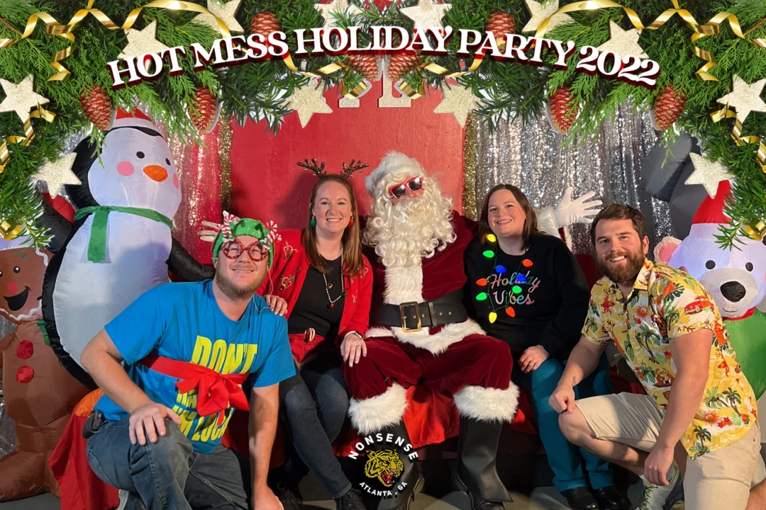 HOT MESS CHRISTMAS PARTY 2022 - Featuring SANTA! A Nonsense ATL event! Photo: Grumpy Elf!