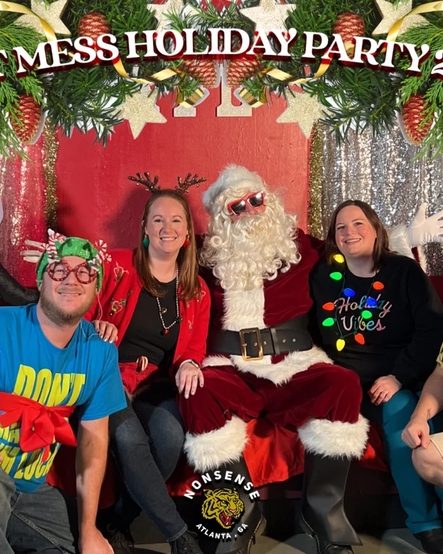 HOT MESS CHRISTMAS PARTY 2022 - Featuring SANTA! A Nonsense ATL event! Photo: Grumpy Elf!