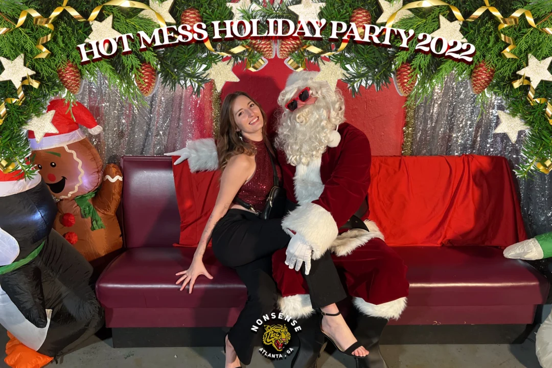 HOT MESS CHRISTMAS PARTY 2022 - Featuring SANTA! A Nonsense ATL event! Photo: Grumpy Elf!