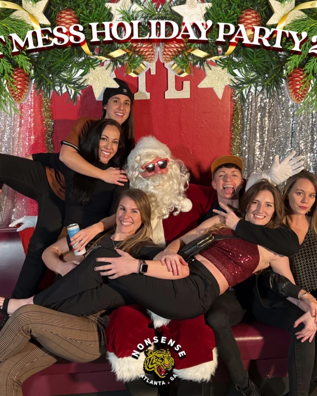 HOT MESS CHRISTMAS PARTY 2022 - Featuring SANTA! A Nonsense ATL event! Photo: Grumpy Elf!