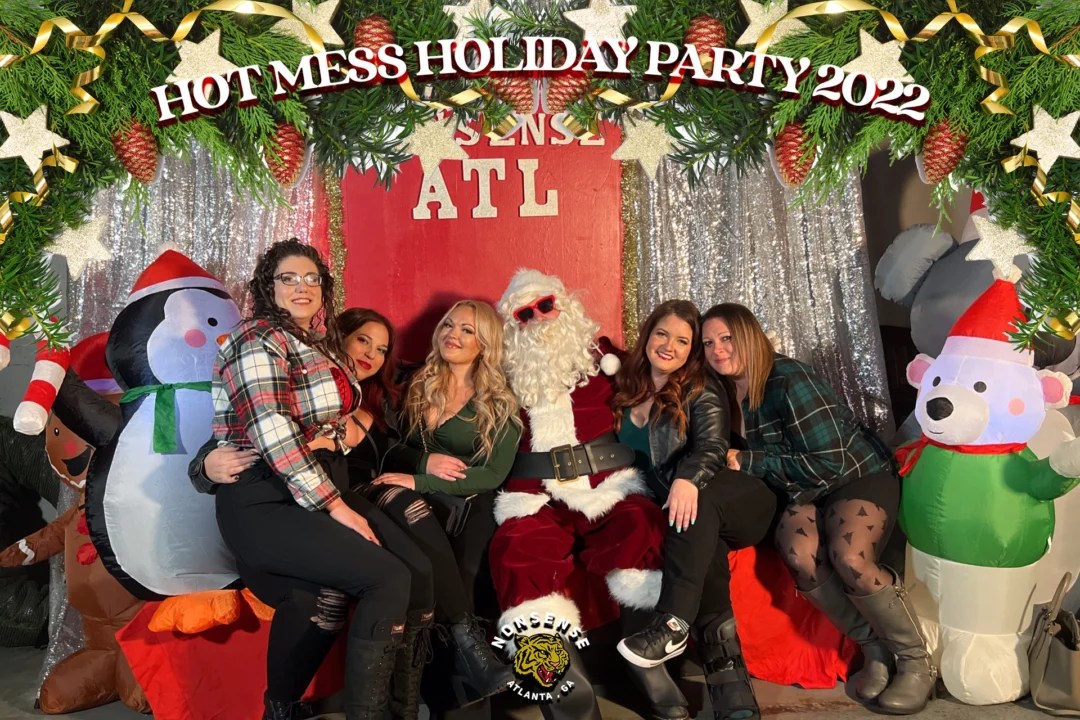 HOT MESS CHRISTMAS PARTY 2022 - Featuring SANTA! A Nonsense ATL event! Photo: Grumpy Elf!