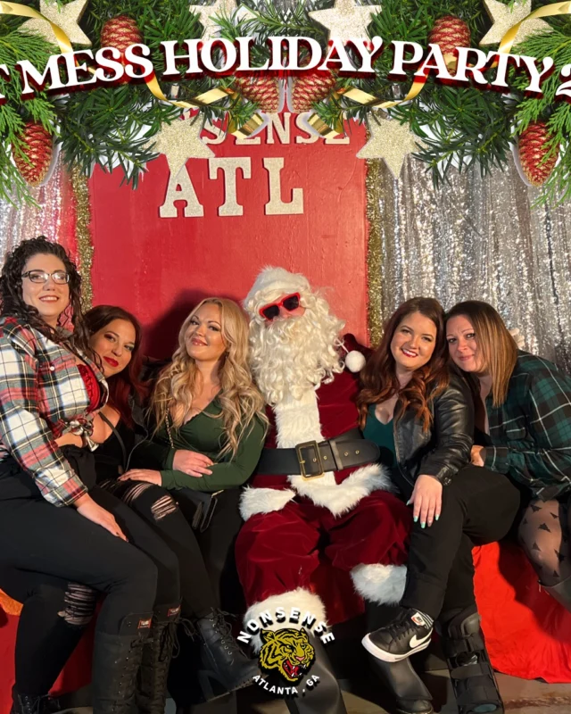 HOT MESS CHRISTMAS PARTY 2022 - Featuring SANTA! A Nonsense ATL event! Photo: Grumpy Elf!