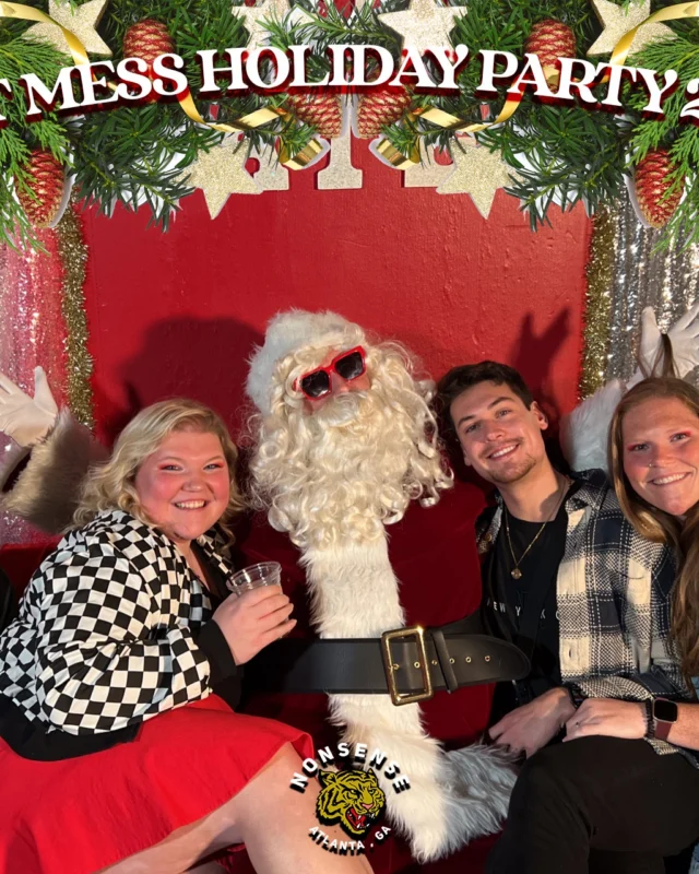 HOT MESS CHRISTMAS PARTY 2022 - Featuring SANTA! A Nonsense ATL event! Photo: Grumpy Elf!