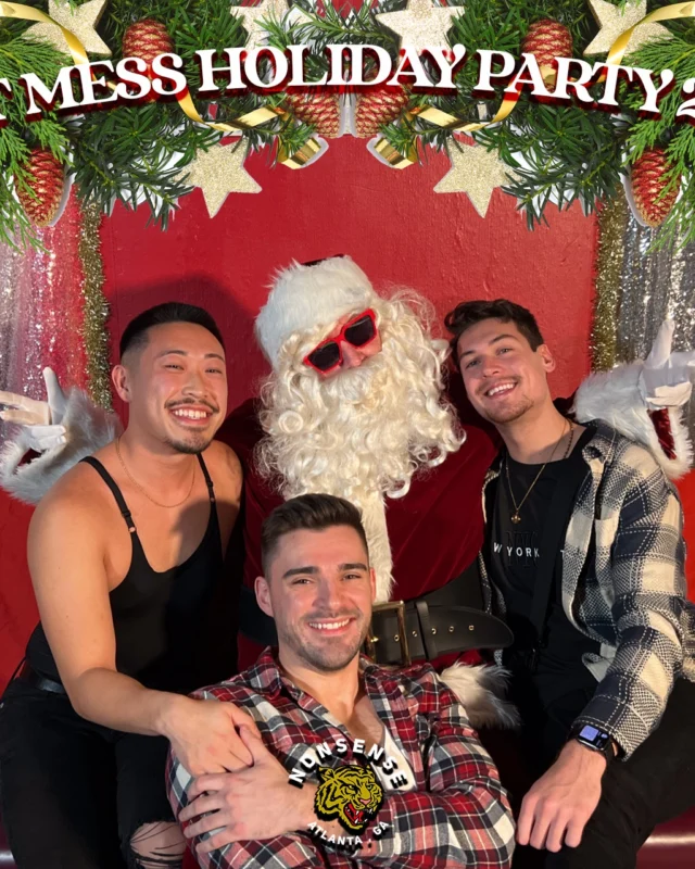 HOT MESS CHRISTMAS PARTY 2022 - Featuring SANTA! A Nonsense ATL event! Photo: Grumpy Elf!