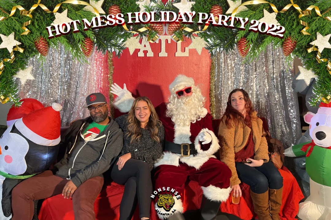 HOT MESS CHRISTMAS PARTY 2022 - Featuring SANTA! A Nonsense ATL event! Photo: Grumpy Elf!