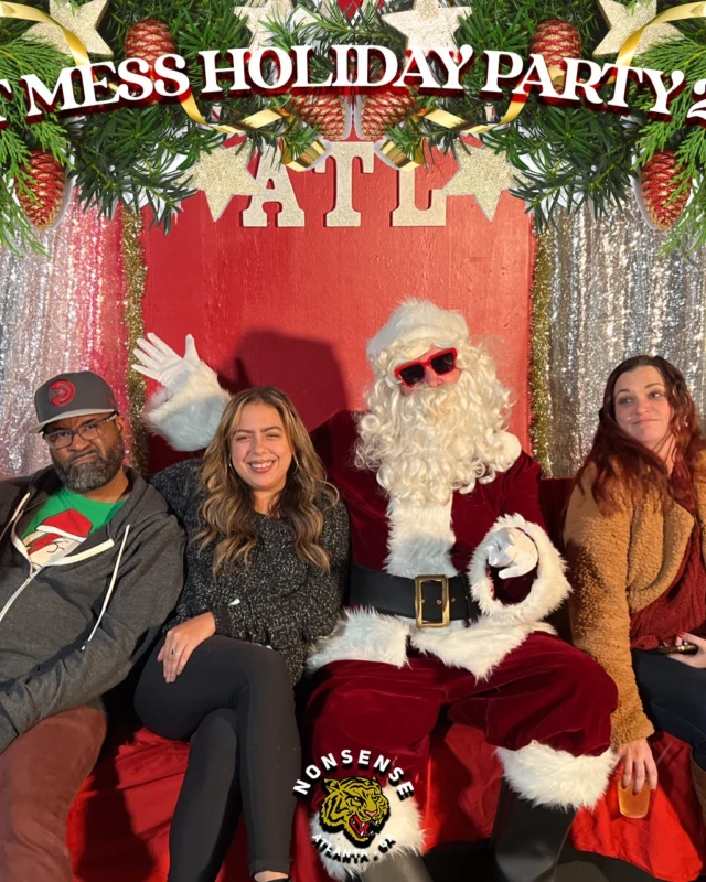 HOT MESS CHRISTMAS PARTY 2022 - Featuring SANTA! A Nonsense ATL event! Photo: Grumpy Elf!