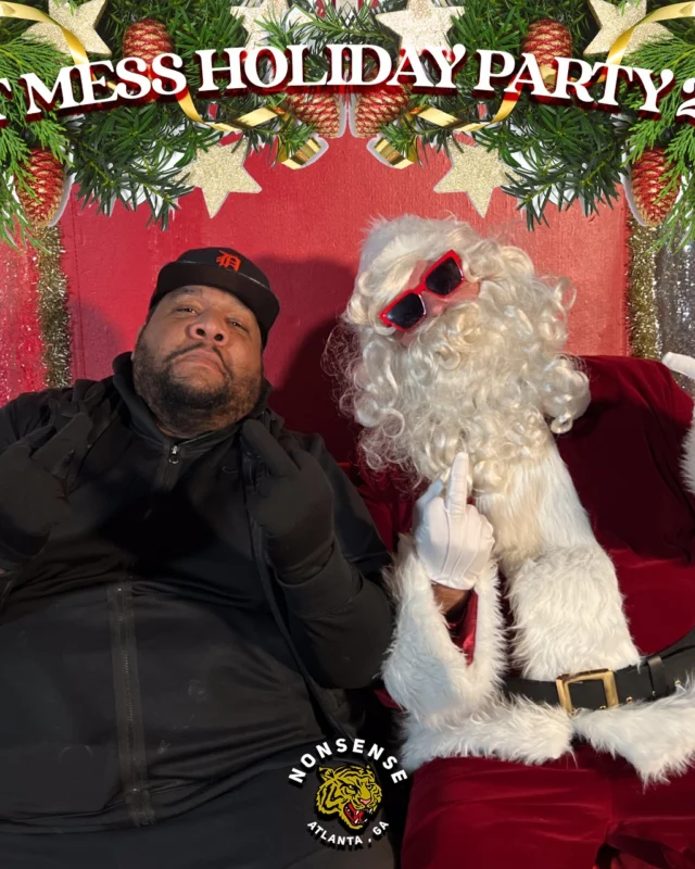 HOT MESS CHRISTMAS PARTY 2022 - Featuring SANTA! A Nonsense ATL event! Photo: Grumpy Elf!