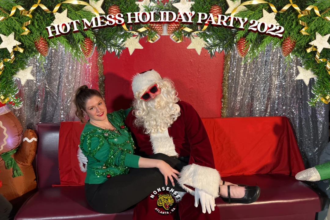 HOT MESS CHRISTMAS PARTY 2022 - Featuring SANTA! A Nonsense ATL event! Photo: Grumpy Elf!
