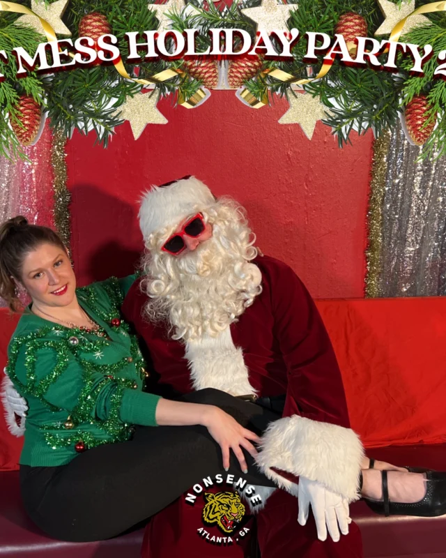 HOT MESS CHRISTMAS PARTY 2022 - Featuring SANTA! A Nonsense ATL event! Photo: Grumpy Elf!