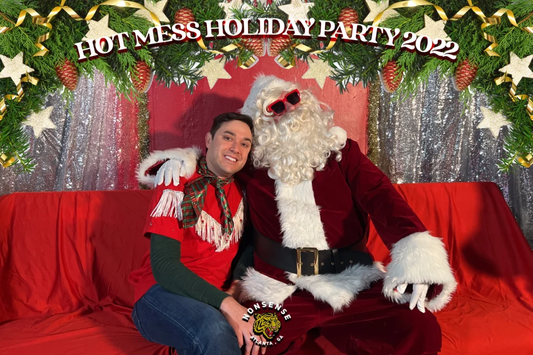 HOT MESS CHRISTMAS PARTY 2022 - Featuring SANTA! A Nonsense ATL event! Photo: Grumpy Elf!