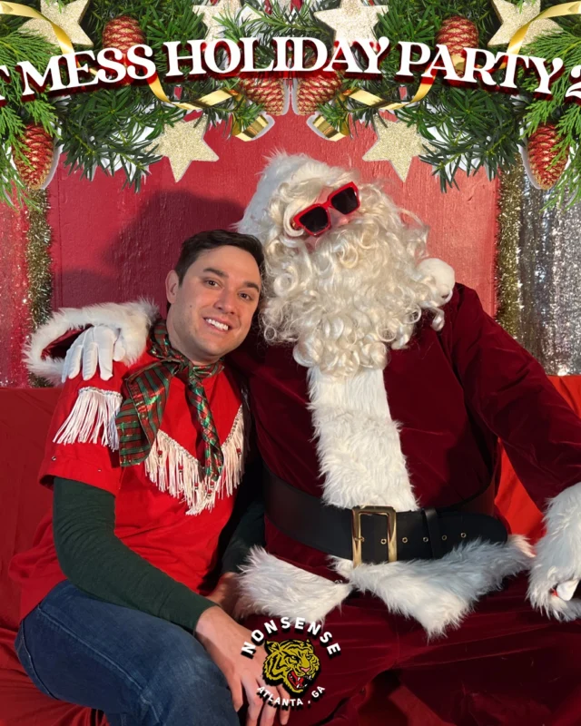 HOT MESS CHRISTMAS PARTY 2022 - Featuring SANTA! A Nonsense ATL event! Photo: Grumpy Elf!