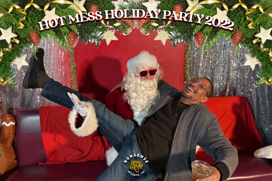 HOT MESS CHRISTMAS PARTY 2022 - Featuring SANTA! A Nonsense ATL event! Photo: Grumpy Elf!