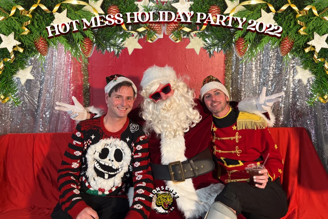 HOT MESS CHRISTMAS PARTY 2022 - Featuring SANTA! A Nonsense ATL event! Photo: Grumpy Elf!