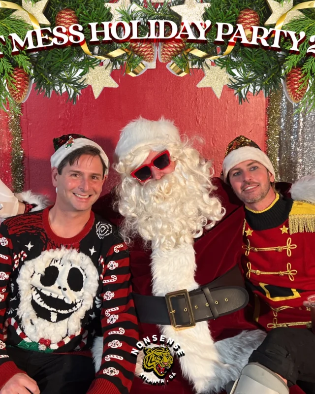 HOT MESS CHRISTMAS PARTY 2022 - Featuring SANTA! A Nonsense ATL event! Photo: Grumpy Elf!