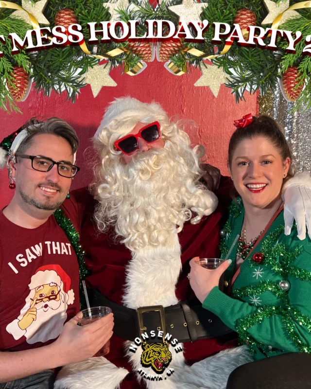 HOT MESS CHRISTMAS PARTY 2022 - Featuring SANTA! A Nonsense ATL event! Photo: Grumpy Elf!