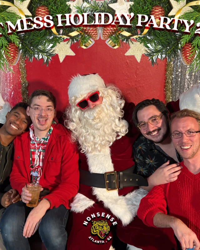 HOT MESS CHRISTMAS PARTY 2022 - Featuring SANTA! A Nonsense ATL event! Photo: Grumpy Elf!