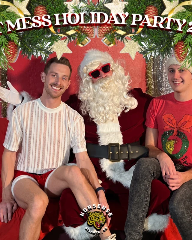 HOT MESS CHRISTMAS PARTY 2022 - Featuring SANTA! A Nonsense ATL event! Photo: Grumpy Elf!