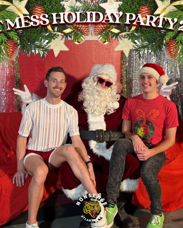 HOT MESS CHRISTMAS PARTY 2022 - Featuring SANTA! A Nonsense ATL event! Photo: Grumpy Elf!