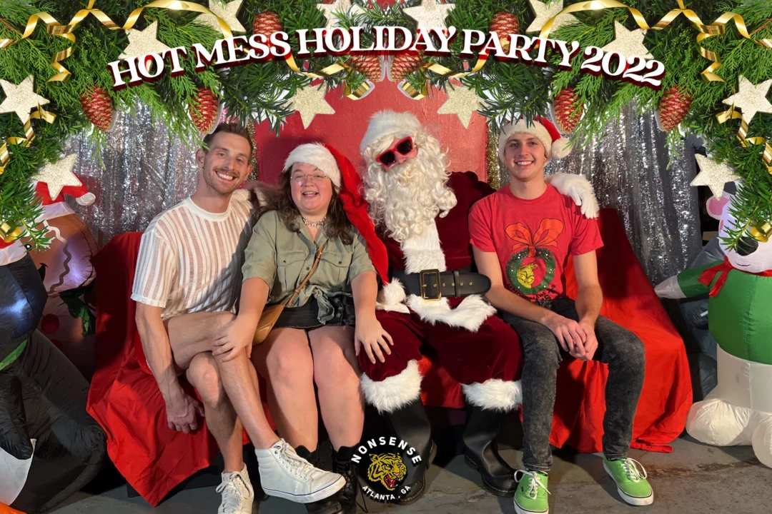 HOT MESS CHRISTMAS PARTY 2022 - Featuring SANTA! A Nonsense ATL event! Photo: Grumpy Elf!