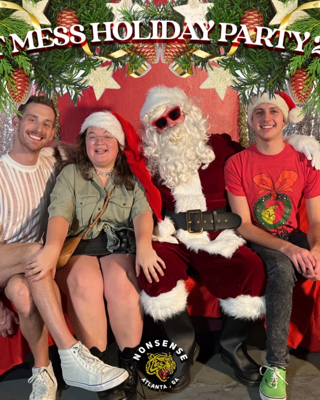 HOT MESS CHRISTMAS PARTY 2022 - Featuring SANTA! A Nonsense ATL event! Photo: Grumpy Elf!