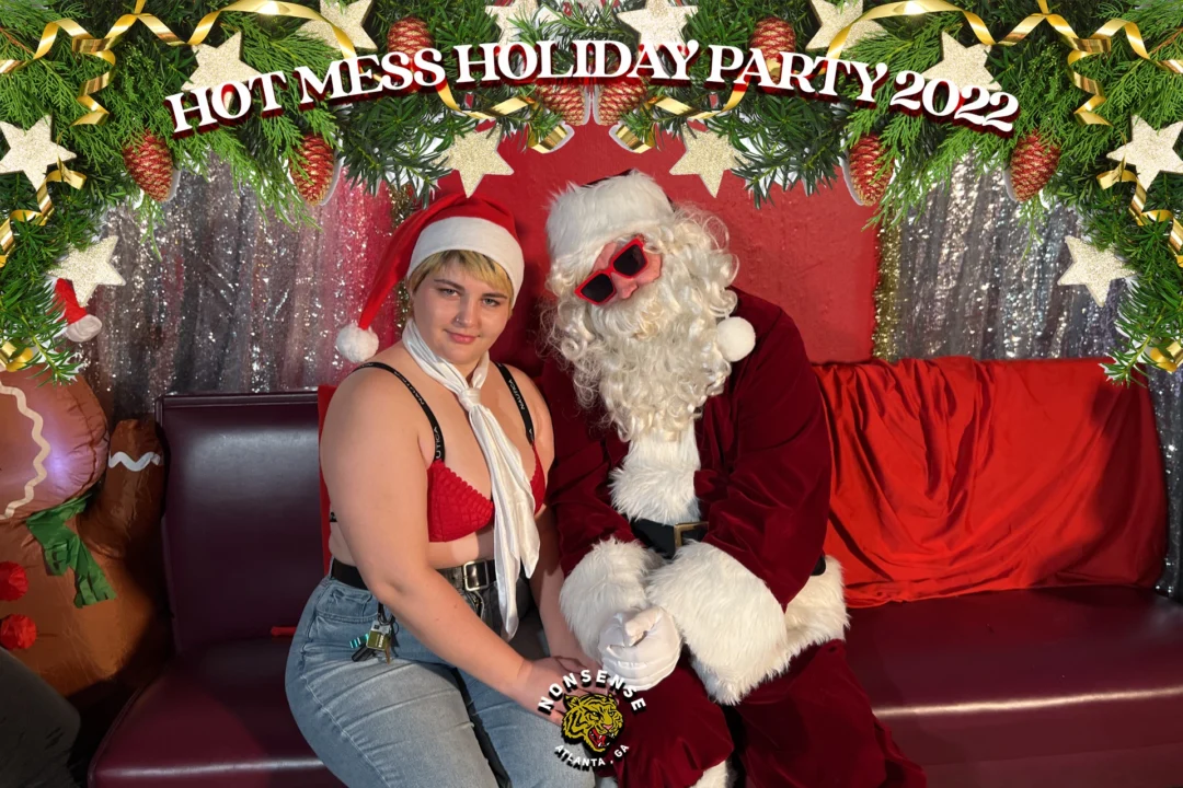 HOT MESS CHRISTMAS PARTY 2022 - Featuring SANTA! A Nonsense ATL event! Photo: Grumpy Elf!