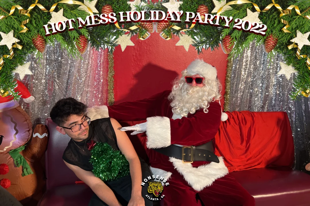 HOT MESS CHRISTMAS PARTY 2022 - Featuring SANTA! A Nonsense ATL event! Photo: Grumpy Elf!