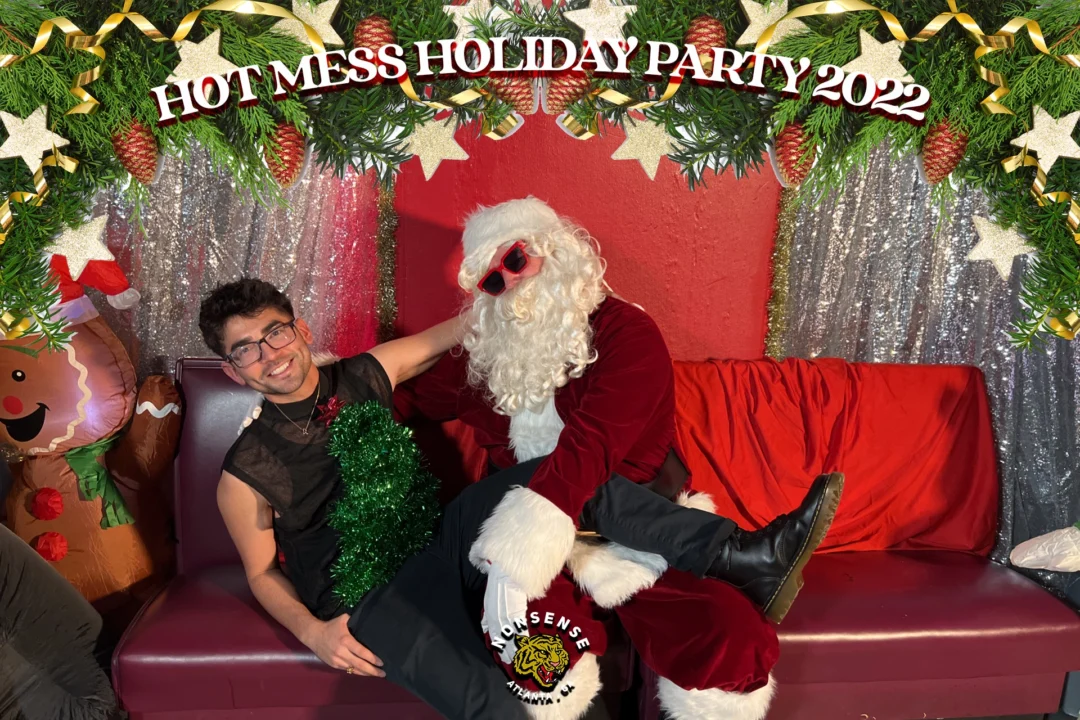HOT MESS CHRISTMAS PARTY 2022 - Featuring SANTA! A Nonsense ATL event! Photo: Grumpy Elf!