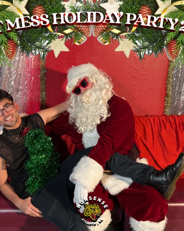 HOT MESS CHRISTMAS PARTY 2022 - Featuring SANTA! A Nonsense ATL event! Photo: Grumpy Elf!