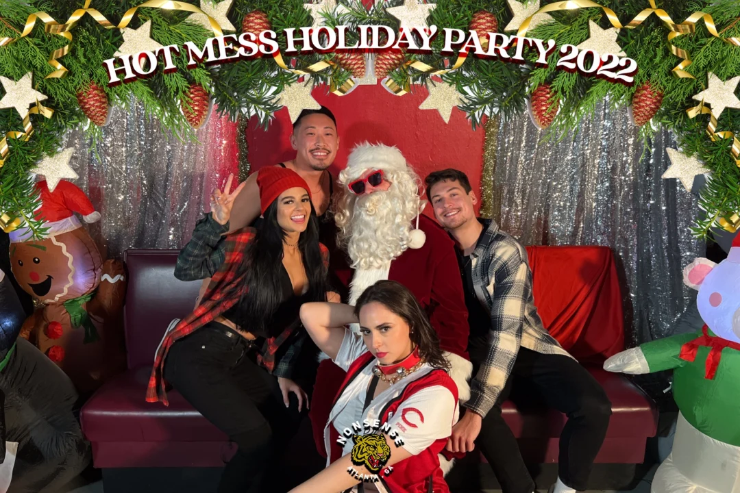 HOT MESS CHRISTMAS PARTY 2022 - Featuring SANTA! A Nonsense ATL event! Photo: Grumpy Elf!