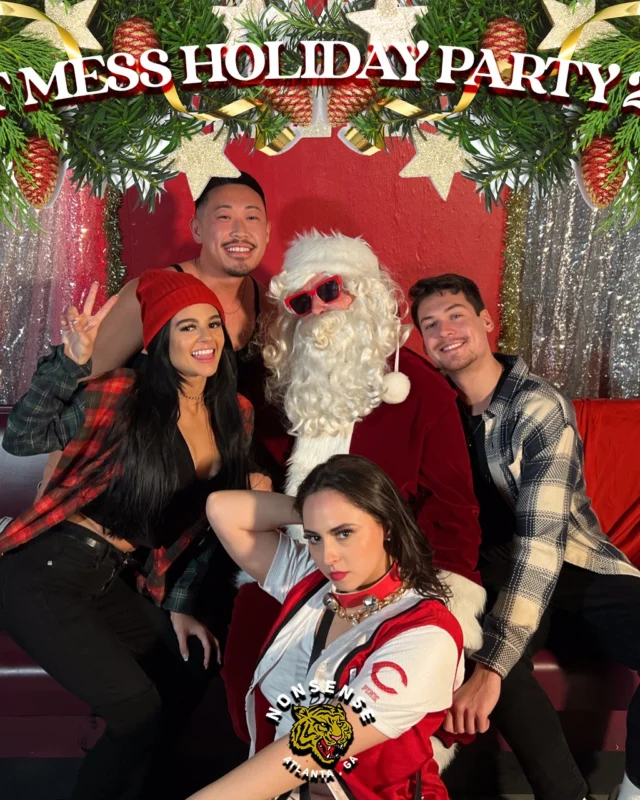 HOT MESS CHRISTMAS PARTY 2022 - Featuring SANTA! A Nonsense ATL event! Photo: Grumpy Elf!