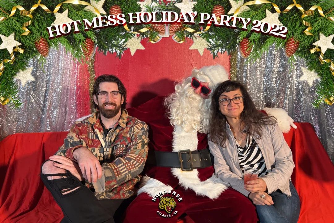 HOT MESS CHRISTMAS PARTY 2022 - Featuring SANTA! A Nonsense ATL event! Photo: Grumpy Elf!
