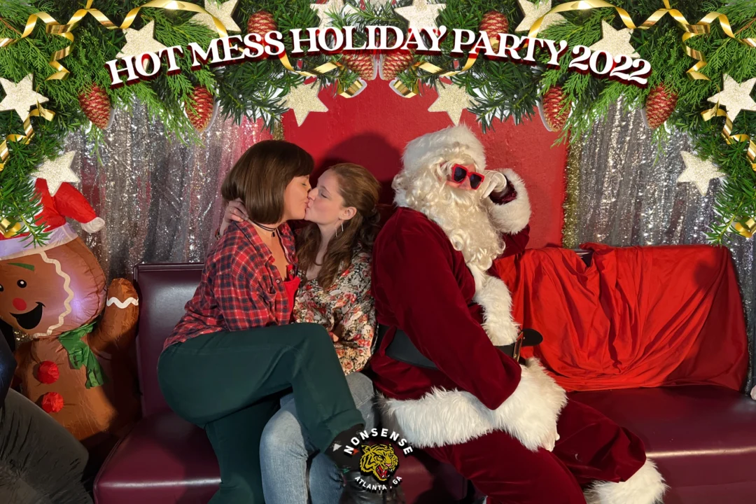HOT MESS CHRISTMAS PARTY 2022 - Featuring SANTA! A Nonsense ATL event! Photo: Grumpy Elf!